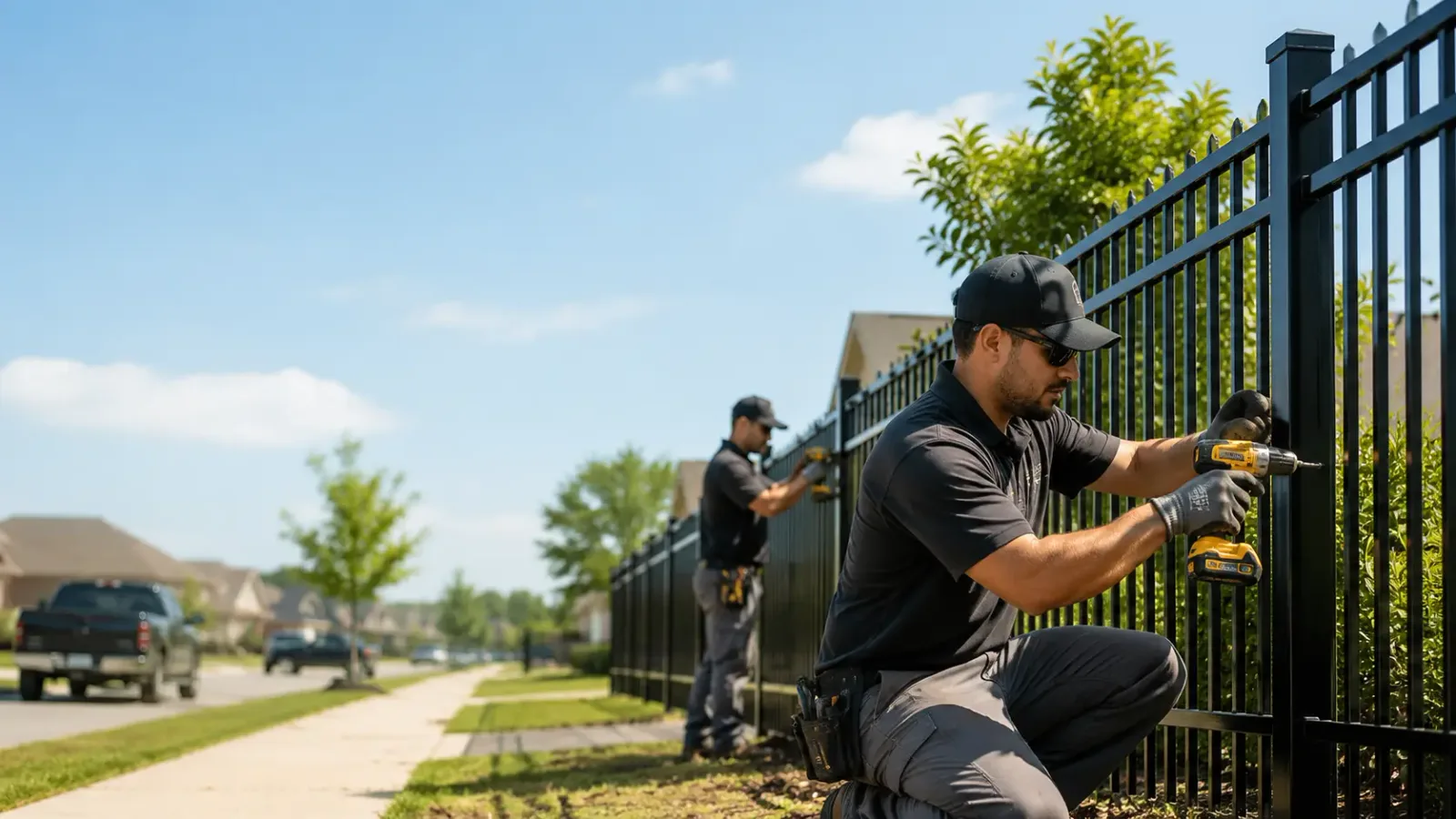Metal Fence Installation in Syracuse, NE